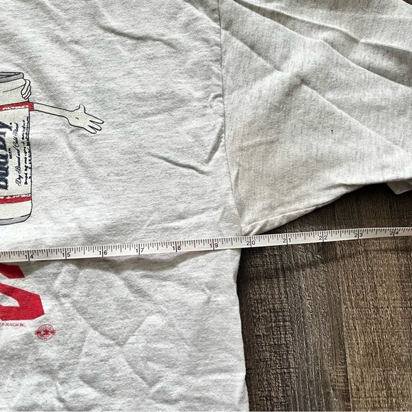 Vintage Budweiser Buds Cans T Shirt Size Large 1992 Anheuser Busch Sugar Creek - Picture 7 of 8
